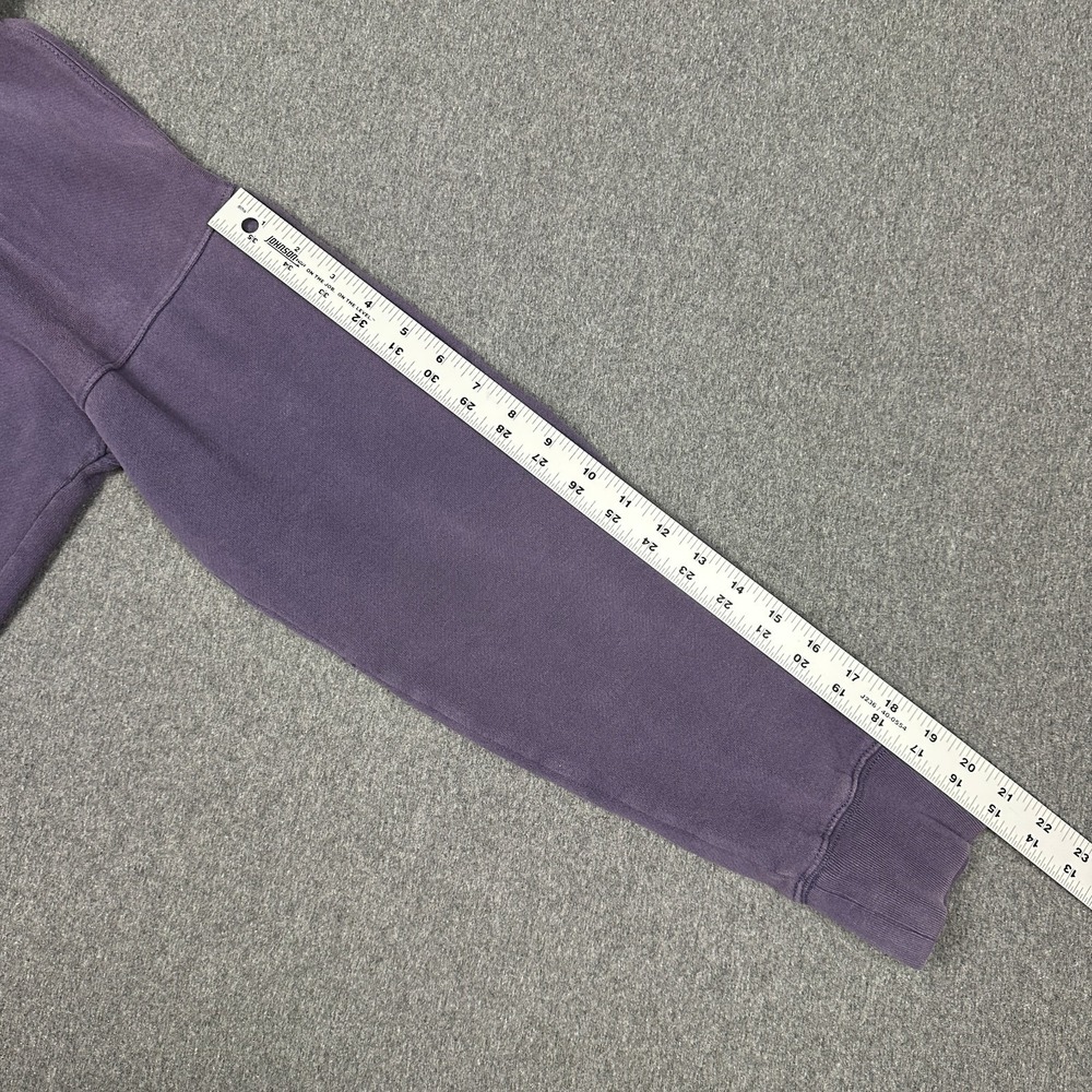 Denim & Supply Ralph Lauren Hoodie L Purple Faded USRL Anchor Nautical Pullover - Picture 6 of 7